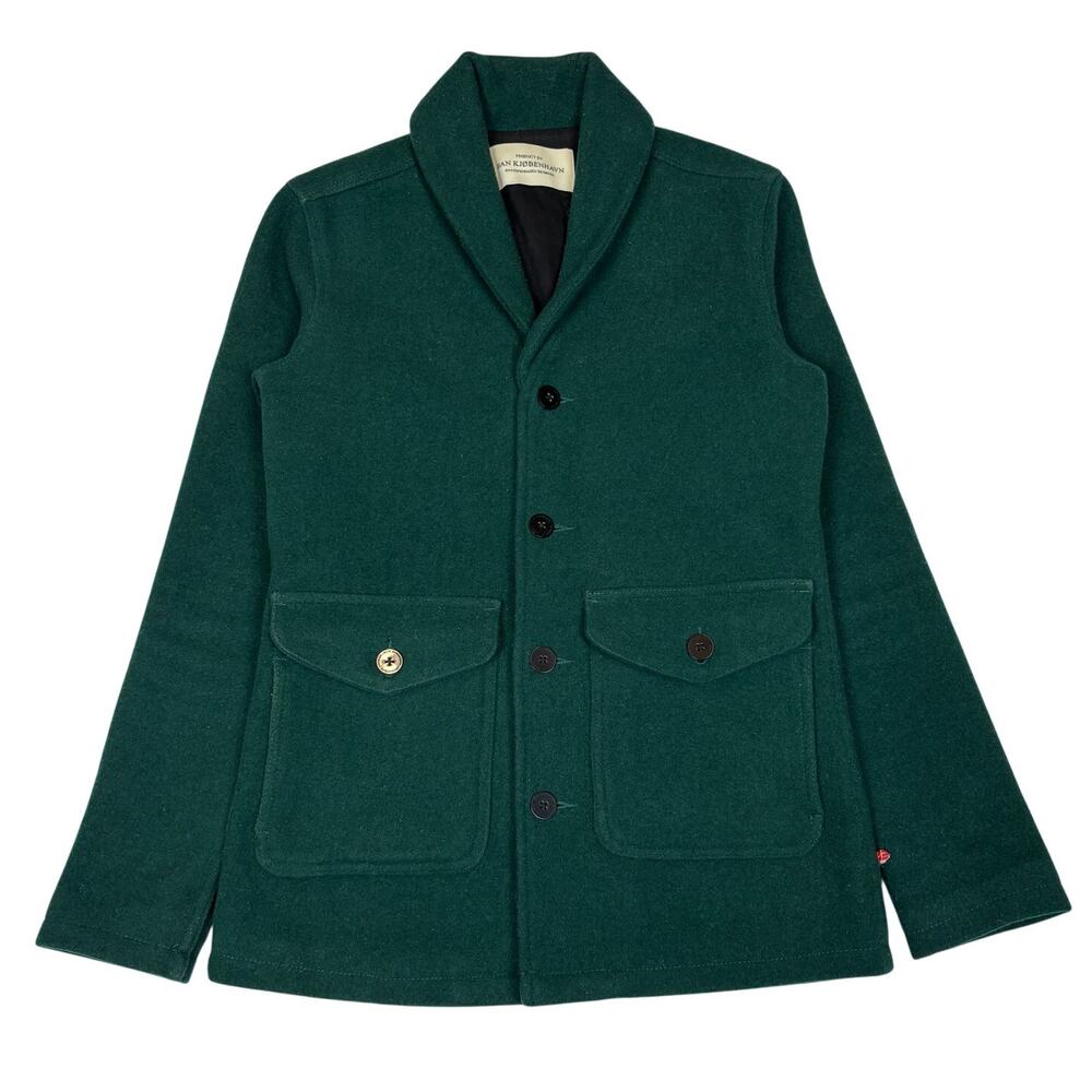 Han Kjobenhavn Wool Overcoat Jacket Men's Small Shawl Collar Quiet Luxury